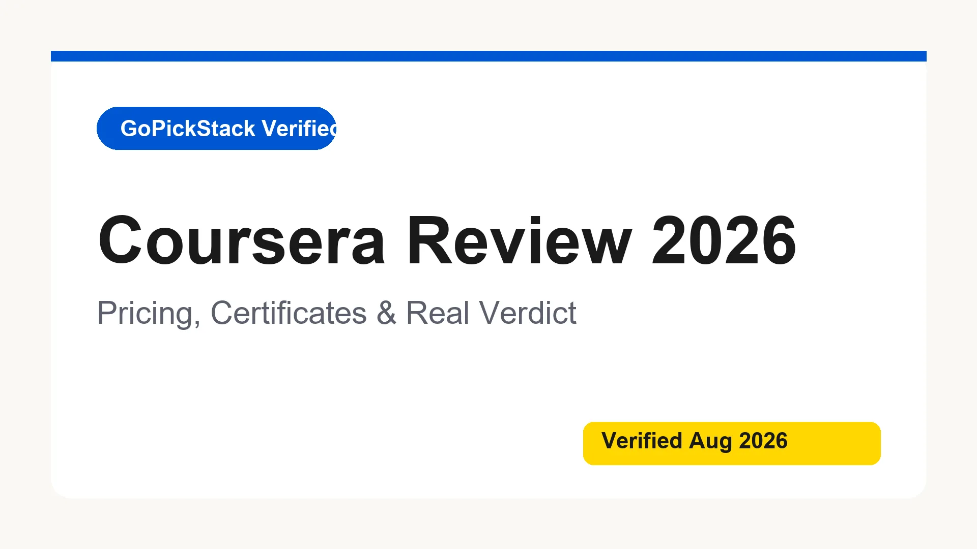 Coursera editorial review cover
